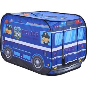 WARMIEHOMY Police Truck Foldable Tent Pop Up Kids Playhouse