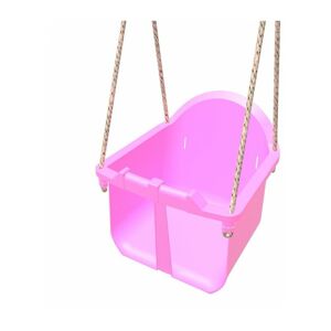 Baby Toddler Swing Seat with Adjustable Ropes - Pink - Pink - Rebo