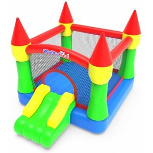 Inflatable Bouncy Castle with Blower - Classic Castle Bouncer - Multicoloured - Bounceland