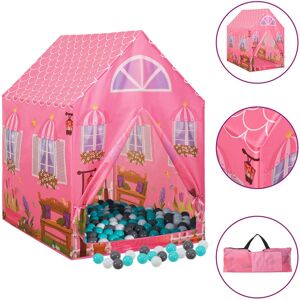 BERKFIELD HOME Royalton Children Play Tent with 250 Balls Pink 69x94x104 cm