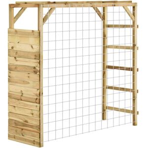 BERKFIELD HOME Royalton Cimbing Frame with Football Goal 170x60x170 cm Impregnated Pinewood