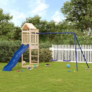 BERKFIELD HOME Royalton Outdoor Playset Solid Wood Pine