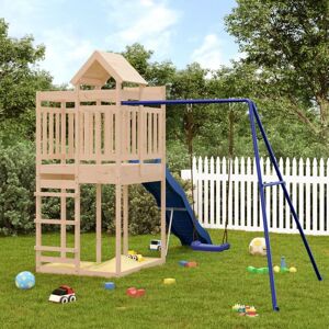 BERKFIELD HOME Royalton Outdoor Playset Solid Wood Pine