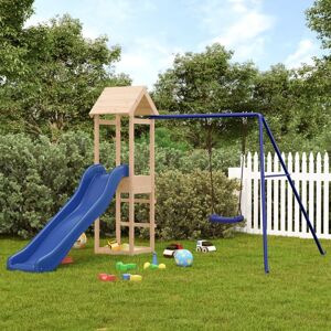 BERKFIELD HOME Royalton Outdoor Playset Solid Wood Pine