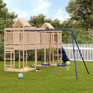 BERKFIELD HOME Royalton Outdoor Playset Solid Wood Pine