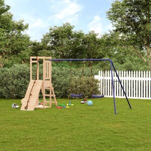 BERKFIELD HOME Royalton Outdoor Playset Solid Wood Pine