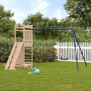 BERKFIELD HOME Royalton Outdoor Playset Solid Wood Pine