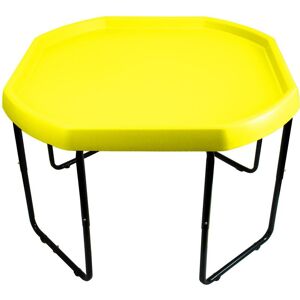 Junior Plastic Sand Pit Toys Large 100cm Mixing Play Tray with 3 Tier Height Adjustable Stand - yellow - Yellow - Simpa