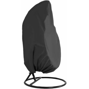 HÉLOISE Swing Cover Black Polyester Dustproof Outdoor Swing Garden Hanging Egg Chair Seat Cover