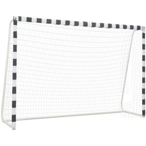 SWEIKO Soccer Goal 300x200x90 cm Metal Black and White VDTD32903