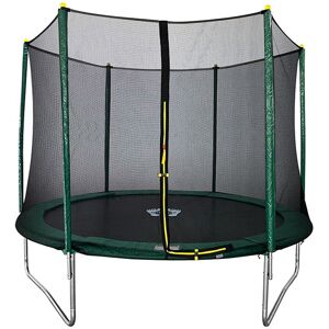 MAKO TRAMPOLINES Velocity 10ft Trampoline & Safety Enclosure Green