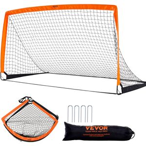 Vevor - Portable Soccer Goal, 6.5x3.25 ft Kids Backyard Soccer Net, Foldable Pop Up Practice Soccer Net, Mini Youth Training Soccer Goal Set,