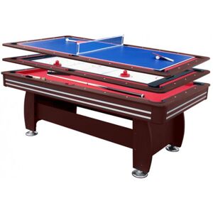 WALKER & SIMPSON Walker and Simpson 7ft Gamesmaster 3 in 1 Deluxe in Mahogany