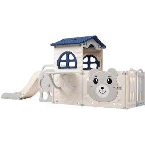 Dewdat - 3 in 1 multifunctional slide, multi-functional children's toys, children's playpen, children's slide, children's cabin