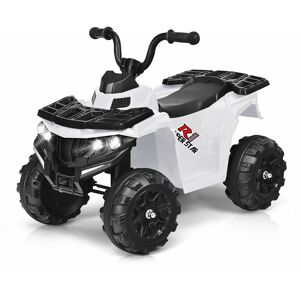 Costway - 6V Electric Ride on Car Battery Powered Quad Bike atv Vehicle Toy w/ Headlight