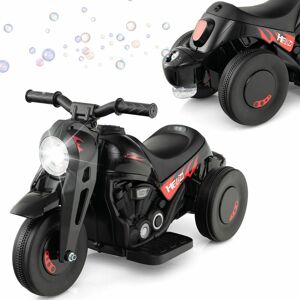 Costway - 6V Kids Bubble Car Electric Motor Kids Ride on Motorcycle with Bubble Maker