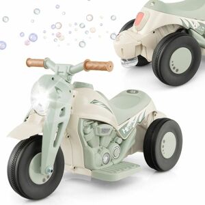 COSTWAY 6V Kids Bubble Car Electric Motor Kids Ride on Motorcycle with Bubble Maker