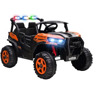 AIYAPLAY 24V Electric Ride on Car, 2-Seater Kids Electric Truck, Orange