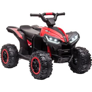 Homcom - 12V Electric Quad Bikes for Kids Ride On Car atv Toy for 3-5 Years Red
