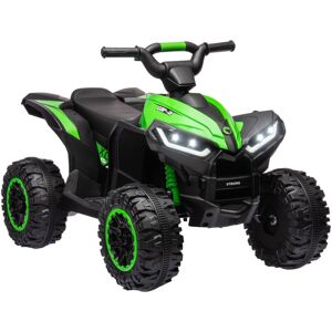 Homcom - 12V Electric Quad Bikes for Kids Ride On Car atv Toy for 3-5 Years Green