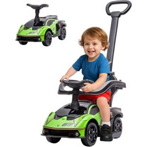 Aiyaplay - homcom 2 in 1 Baby Ride on Push Car Toddler Push Along Car with Parent Handle Green
