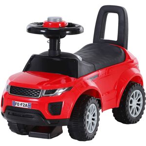 3-in-1 Ride On Car Foot To Floor Slider w/ Horn no power for 1-3 Year Red - Homcom
