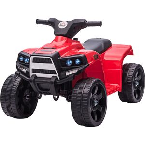 Homcom - 6V Kids Electric Ride on Car atv Toy Quad Bike for 18-36 months Red