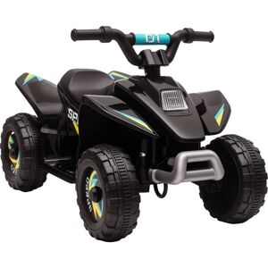 HOMCOM 6V Kids Electric Ride on Car ATV Toy Quad Bike Forward Reverse Functions Black