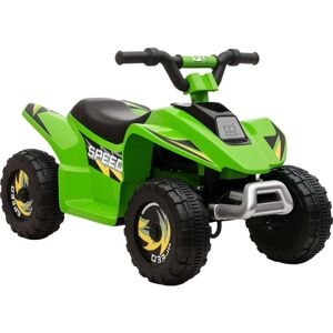 HOMCOM 6V Kids Electric Ride on Car ATV Toy Quad Bike Forward Reverse Functions Green