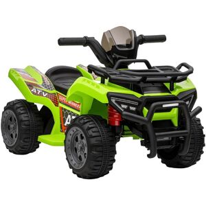 HOMCOM 6V Kids Electric Ride on Car Toddlers Quad Bike ATV Toy for 18-36 months Green