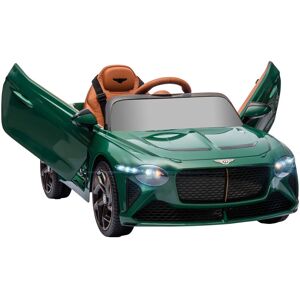 Homcom - Bentley Bacalar Licensed 12V Kids Electric Ride On Car for 3-5 Years Green