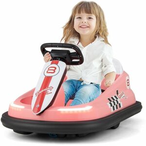 COSTWAY Kids Ride On Bumper Car 6V Electric Ride On Bumping Racing Toy Car 360° Swivel