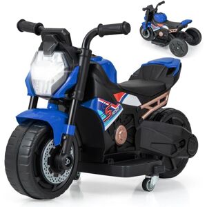 Costway - Kids Ride-on Motorcycle Toddlers 6V Electric Toy Bike w/Training Wheels