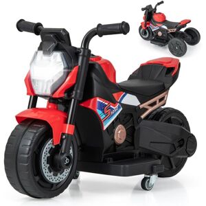 COSTWAY Kids Ride-on Motorcycle Toddlers 6V Electric Toy Bike w/Training Wheels