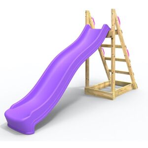 Rebo - Children's Free Standing Garden Wave Water Slide with Wooden Platform - 8ft Purple