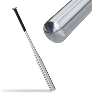 Relaxdays - Baseball Bat, 10x Set, Aluminium, 34 Inches / 86 cm, Anti-slip Handle, Softball, Rounders, Sports Game, Silver Relaxdays - Baseball Bat, 10x Set, Aluminium, 34 Inches / 86 cm, Anti-slip Handle, Softball, Rounders, Sports Game, Silver