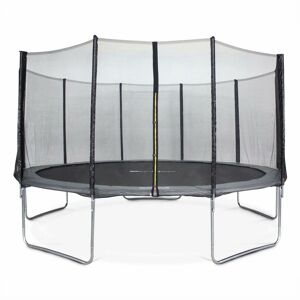 SWEEEK 15ft trampoline with safety net, Neptune, Grey, 455x455x90 cm SWEEEK 15ft trampoline with safety net, Neptune, Grey, 455x455x90 cm
