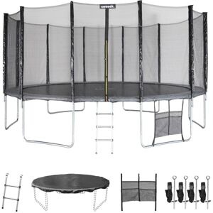 Sweeek - 16ft trampoline with accessory kit, Jupiter xxl, 484x484x90 cm Sweeek - 16ft trampoline with accessory kit, Jupiter xxl, 484x484x90 cm