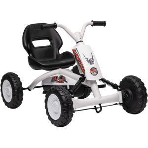 AIYAPLAY Pedal Go Kart, Go Kart for Kids Ages 2-5 Years, White AIYAPLAY Pedal Go Kart, Go Kart for Kids Ages 2-5 Years, White