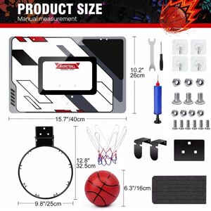 Dayplus - Basketball Hoop for Kids, Indoor Hoop Wall Mounted Basketball Toy with Ball Play Dayplus - Basketball Hoop for Kids, Indoor Hoop Wall Mounted Basketball Toy with Ball Play