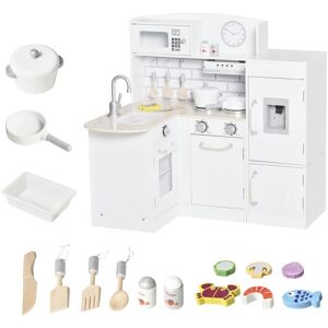 Kids Kitchen Play Kitchen Toy Set for Children w/ Drinking Fountain White - Homcom Kids Kitchen Play Kitchen Toy Set for Children w/ Drinking Fountain White - Homcom