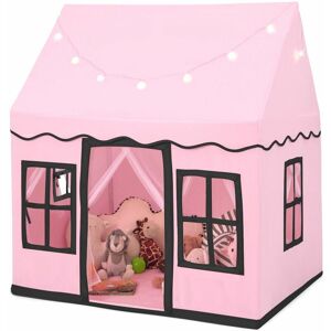Costway - Kids Play Tent Indoor Kids Playhouse with Star Lights Toddler Castle Play Tent Costway - Kids Play Tent Indoor Kids Playhouse with Star Lights Toddler Castle Play Tent