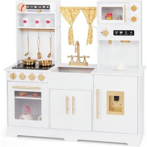 Costway - Play Kitchen Toy Set Kids Kitchen Playset w/ Real Sounds & Lights for Boys Girls Aged 3+ Years Old Costway - Play Kitchen Toy Set Kids Kitchen Playset w/ Real Sounds & Lights for Boys Girls Aged 3+ Years Old