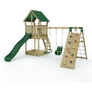 Rebo - Modular Wooden Climbing Frame Adventure Playset - Swing and Climb Haldon Rebo - Modular Wooden Climbing Frame Adventure Playset - Swing and Climb Haldon