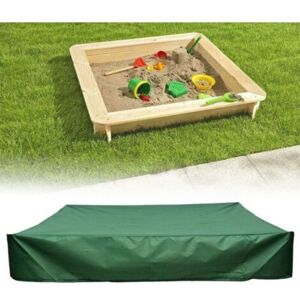 MCBOSON Sandbox Protection Cover - Made of Oxford Fabric - Dustproof - With Drawstring - For Garden Sandpit - Green - 120 x 120 x 20 cm MCBOSON Sandbox Protection Cover - Made of Oxford Fabric - Dustproof - With Drawstring - For Garden Sandpit - Green - 120 x 120 x 20 cm