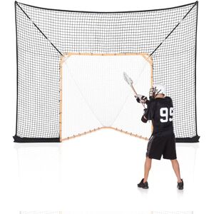VEVOR Hockey and Lacrosse Goal Backstop, 12x9 ft Lacrosse Net with Extended Coverage, Quick Easy Setup Complete Accessories Training Net, Backyard Lacrosse VEVOR Hockey and Lacrosse Goal Backstop, 12x9 ft Lacrosse Net with Extended Coverage, Quick Easy Setup Complete Accessories Training Net, Backyard Lacrosse