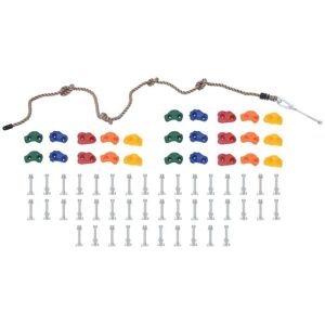 vidaXL 25x Climbing Stones with Rope Multicolour Kids Outdoor Recreation Rocks - Climbing Stones vidaXL 25x Climbing Stones with Rope Multicolour Kids Outdoor Recreation Rocks - Climbing Stones