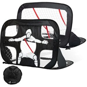 VOUNOT Set of 2 Pop Up Football Goals for Kids, 2 in 1 Mini Football Target Net VOUNOT Set of 2 Pop Up Football Goals for Kids, 2 in 1 Mini Football Target Net