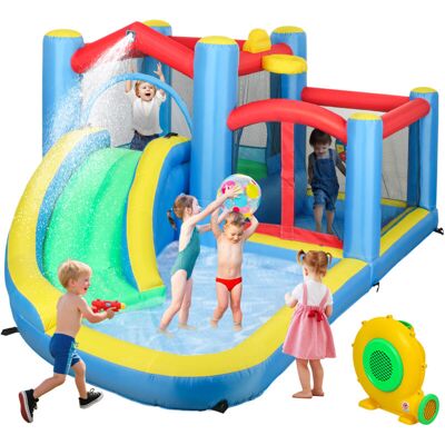 AIYAPLAY Inflatable Bouncy Castle with 550W Blower, 385 x 290 x 180 cm AIYAPLAY Inflatable Bouncy Castle with 550W Blower, 385 x 290 x 180 cm