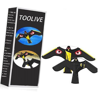 Toolive - Bird Scarer Flying Kite Crops Farm Protector Bird Hawk Flying Kite Toolive - Bird Scarer Flying Kite Crops Farm Protector Bird Hawk Flying Kite